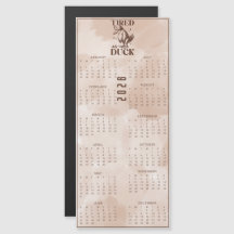 Tired As DUCK 2026 Brown Duck Calendar