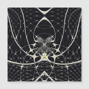 Carte Magnétique Toile d'araignée dorée d'art abstrait