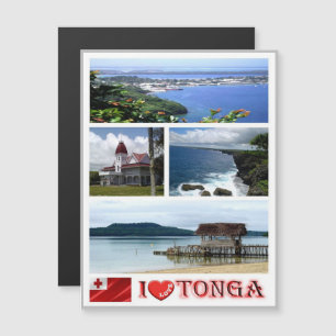 Carte Magnétique Tonga - I Love -