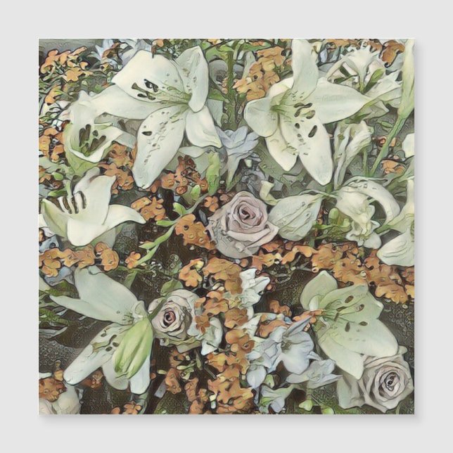 Carte Magnétique toony world floral 7 (Devant)