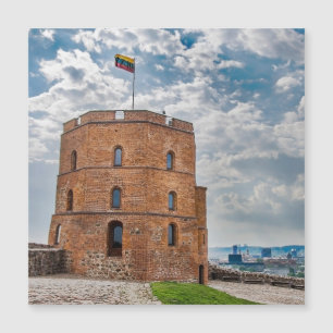 Carte Magnétique Tour Gediminas à Vilnius, Lituanie