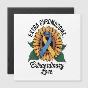 Carte Magnétique Tournesol de sensibilisation au syndrome de Down