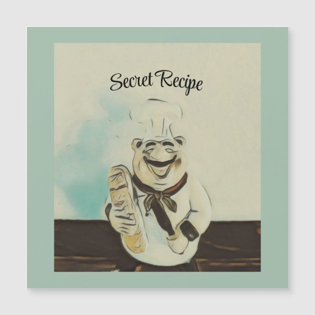 Carte magnétique tout pour le chef  (Devant)