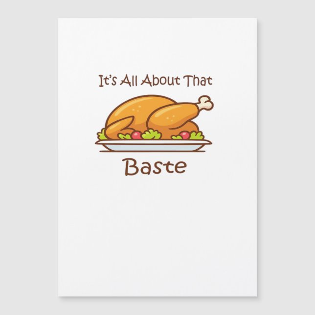 Carte Magnétique Tout sur l'esthétique de Thanksgiving Baste Tendan (Devant)