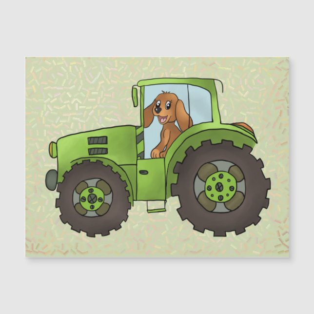 Carte Magnétique Trecker mit Hund (Devant)