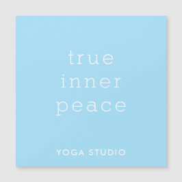 Carte Magnétique True Inner Peace Yoga Studio Magnetic Card
