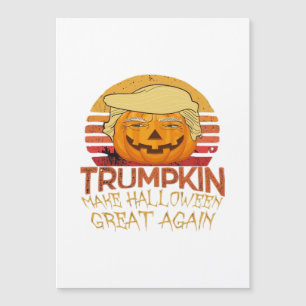 Carte Magnétique Trumpkin Halloween Drôle Classique