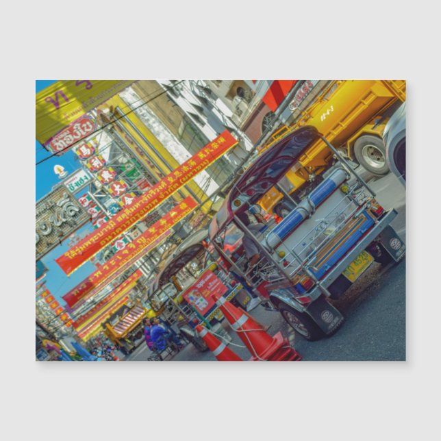 Carte Magnétique Tuk Tuk de Thaïlande (Devant)