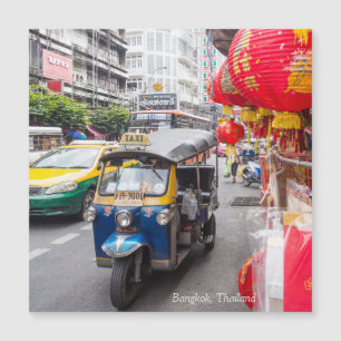Carte Magnétique Tuk Tuk sur Yaowarat Road à Chinatown