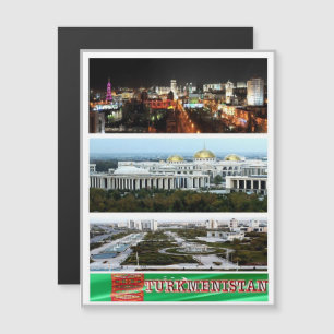 Carte Magnétique Turkménistan - Mosaïque -