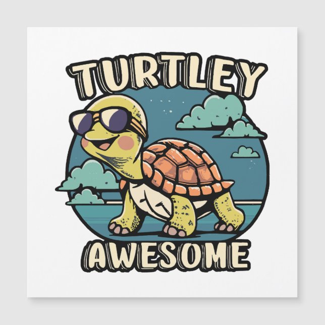 Carte Magnétique Turtley Awesome (Devant)