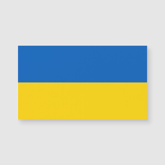 Carte Magnétique Ukraine Drapeau Patriotique ukrainien (Devant)