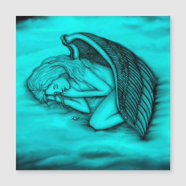 Carte Magnétique Un ange endormi (Devant)