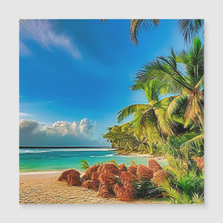 Carte Magnétique Un paradis tropical.