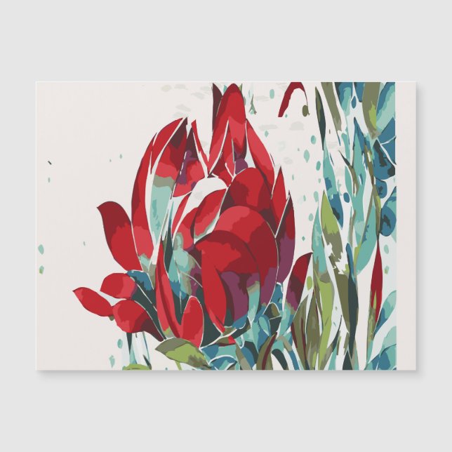 Carte Magnétique Un pavot parfait (Devant)