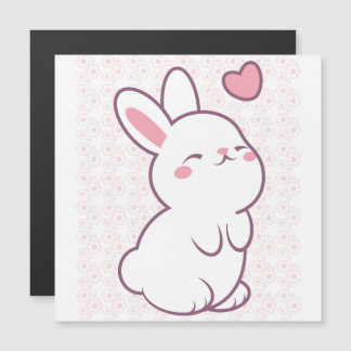 Carte Magnétique Un Petit Lapin Faits de Sentiments