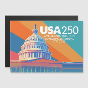 Carte Magnétique USA 250 Birthday Capital - America Celebration
