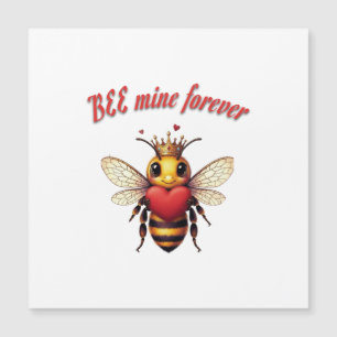 Carte Magnétique Valentin drôle de jeu de mots sur les abeilles