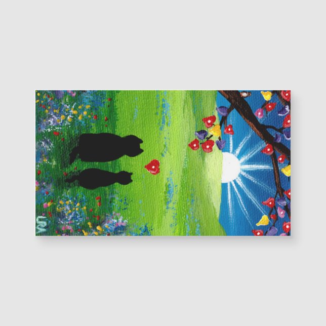 Carte Magnétique Valentine Cats (Devant)