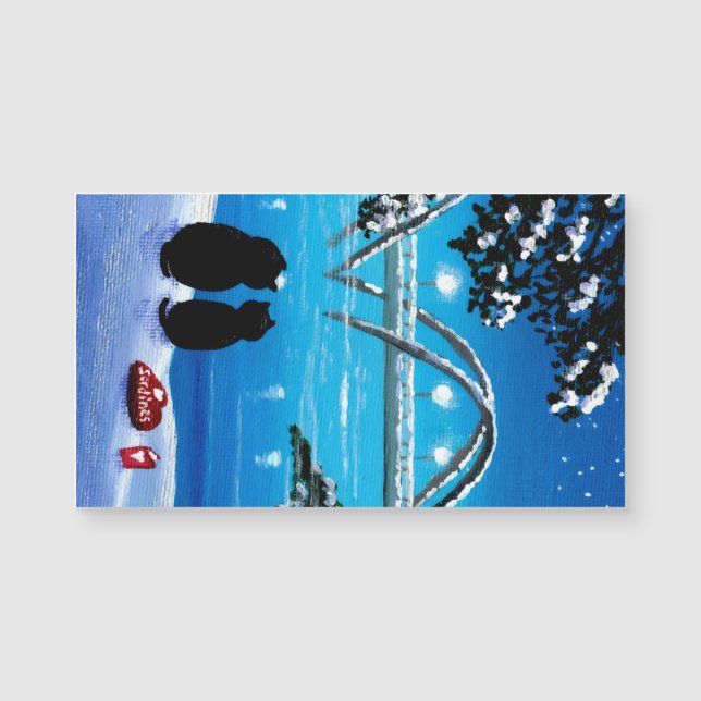 Carte Magnétique Valentine Cats (Devant)