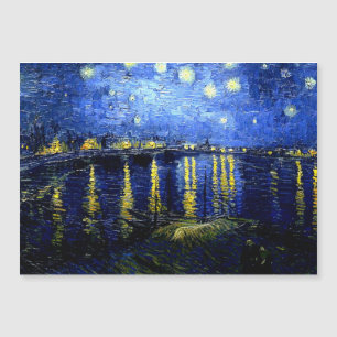 Carte Magnétique Van Gogh - Nuit étoilée sur le Rhône