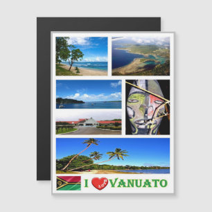 Carte Magnétique Vanuatu - I Love -