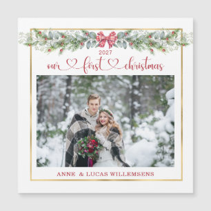 Carte Magnétique Végétation d'hiver Notre 1ère photo Mariage de Noë
