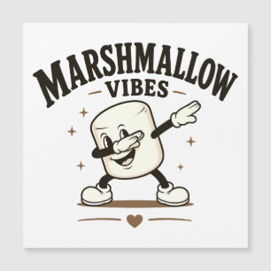Carte Magnétique Vibes de marshmallow