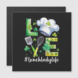 Carte Magnétique Vie de Dame de Cantine Joyeux St Patrick
