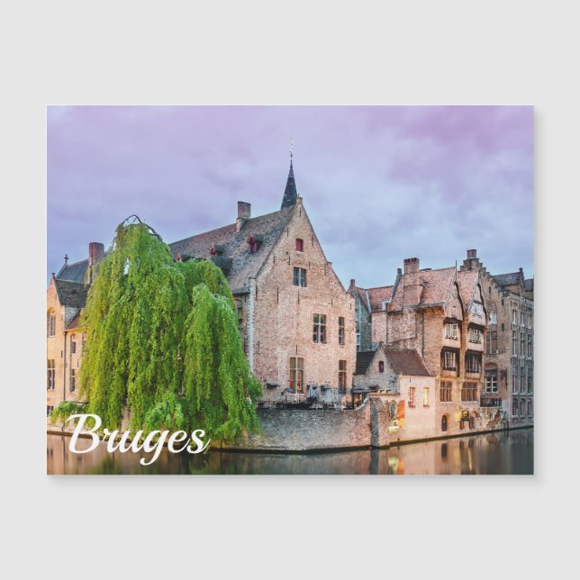 Carte Magnétique Vieille ville de Bruges et tour du Beffroi (Devant)