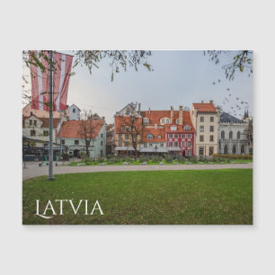 Carte Magnétique Vieille ville de Riga en automne