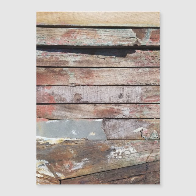 Carte Magnétique Vieux bois rustique bateau en bois plank (Devant)