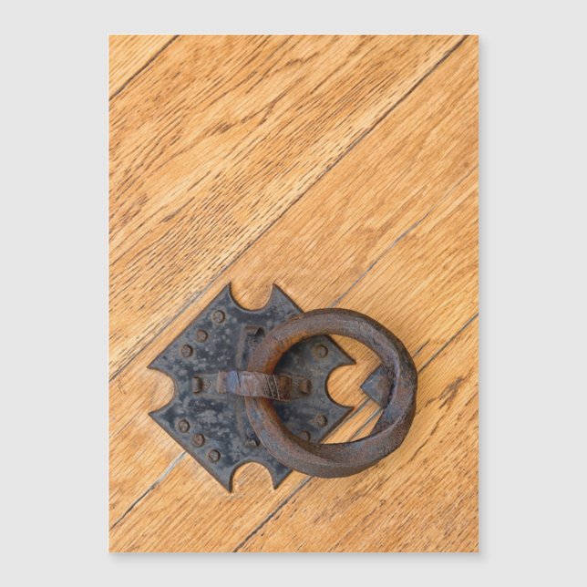 Carte Magnétique Vieux frappeur de porte (Devant)