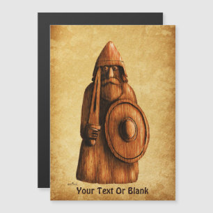 Carte Magnétique Viking rustique