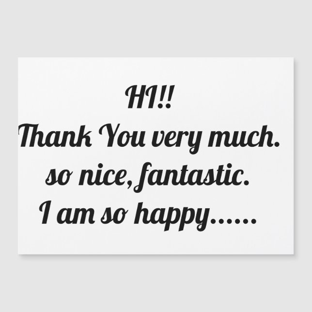 Carte Magnétique Vikta hälsningskort kort (Devant)