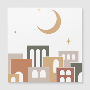 Carte Magnétique Ville au clair de lune