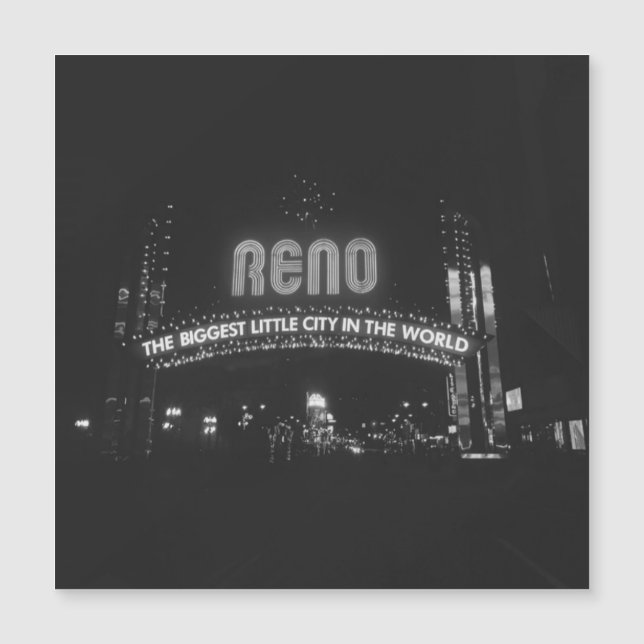 Carte Magnétique Ville de Reno (Devant)