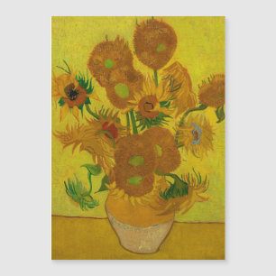 Carte Magnétique Vincent Van Gogh 15 Tournesols Peinture