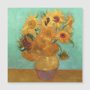 Carte Magnétique Vincent Van Gogh Douze Tournesols Dans Un Vase
