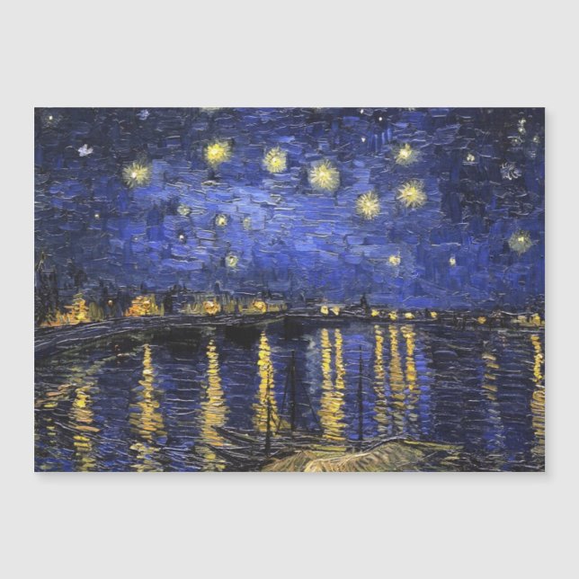 Carte Magnétique Vincent Van Gogh Starry Night Over The Rhone (Devant)