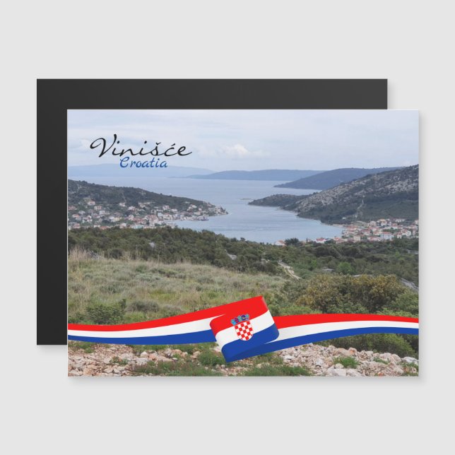 Carte Magnétique Vinišće, Croatie | Dalmatie | Mer Adriatique (Devant / Derrière)