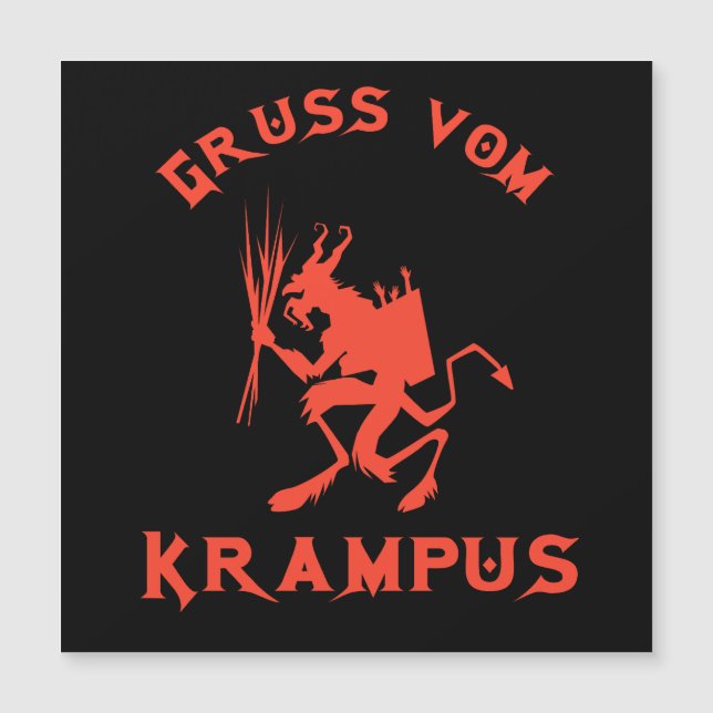 Carte Magnétique Vintage Gruss vom Krampus (Devant)