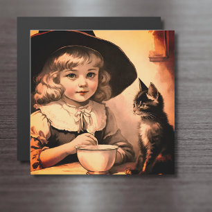 Carte Magnétique vintage Halloween cutie no4 -carte magnétique