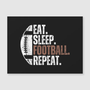Carte Magnétique Vintage Manger Sleep Football Répéter