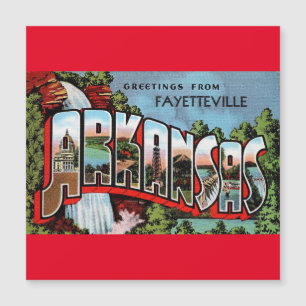 Carte magnétique Vintage voyage Fayetteville Arkan