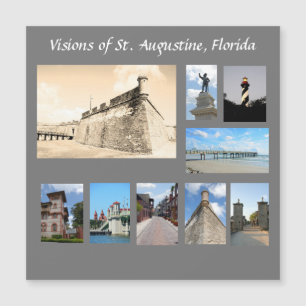 Carte Magnétique Visions de la ville historique St Augustine, Flori