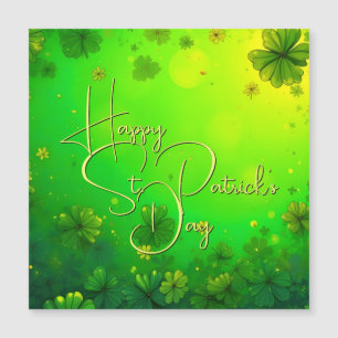 Carte Magnétique Vœux de fête de la Saint-Patrick