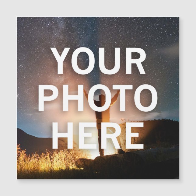 Carte Magnétique Votre photo ici (Devant)