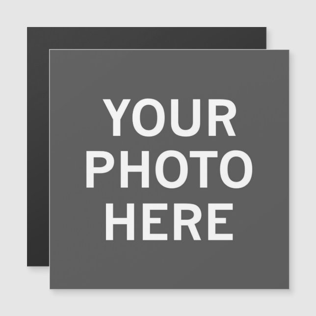 Carte Magnétique Votre photo ici (Devant / Derrière)