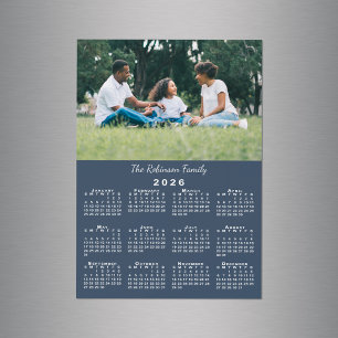 Carte Magnétique Votre photo personnalisée Calendrier magnétique Bl
